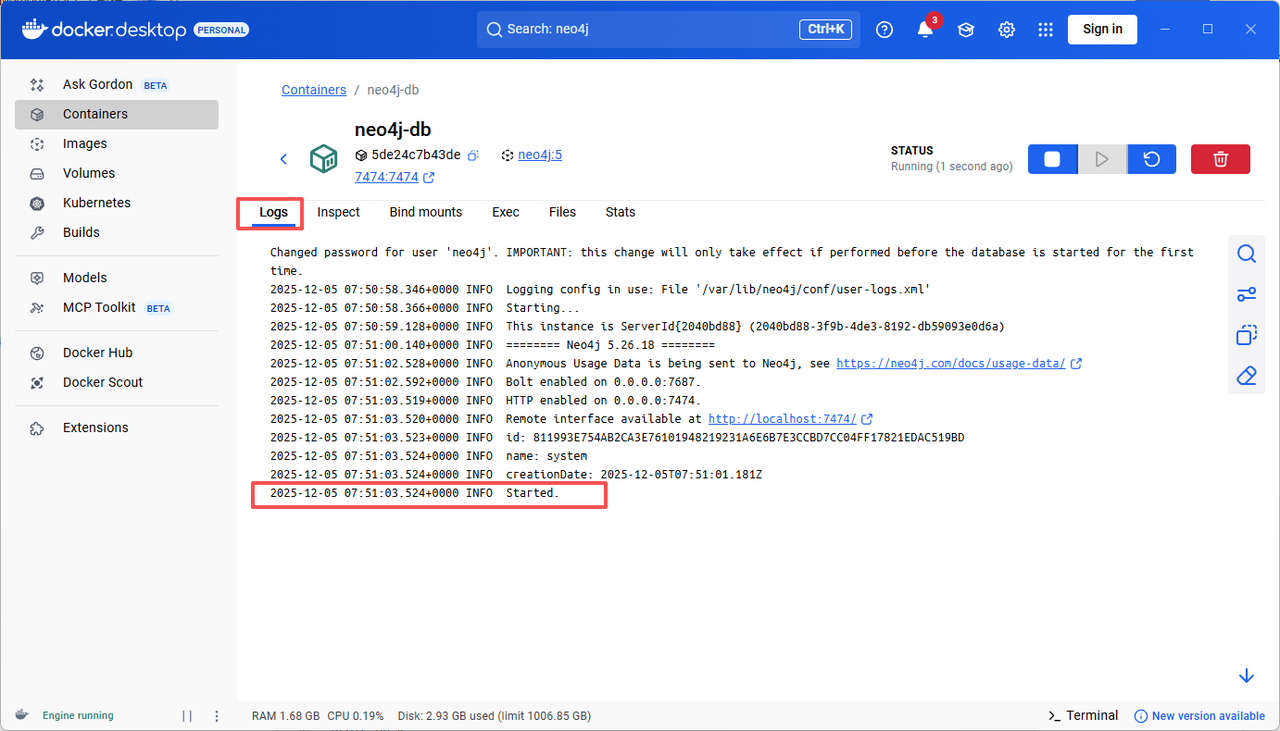 Neo4j Running